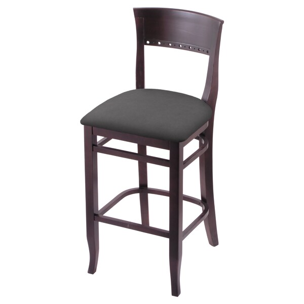 25" Counter Stool, Dark Cherry Finish, Canter Storm Seat
